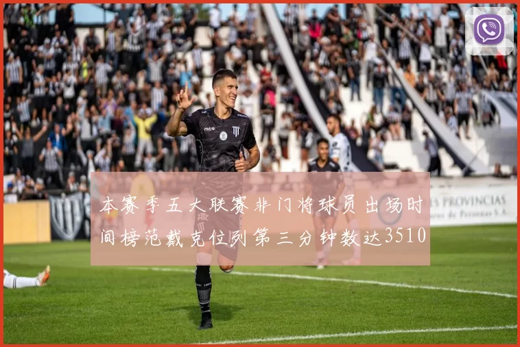 本赛季五大联赛非门将球员出场时间榜范戴克位列第三分钟数达3510